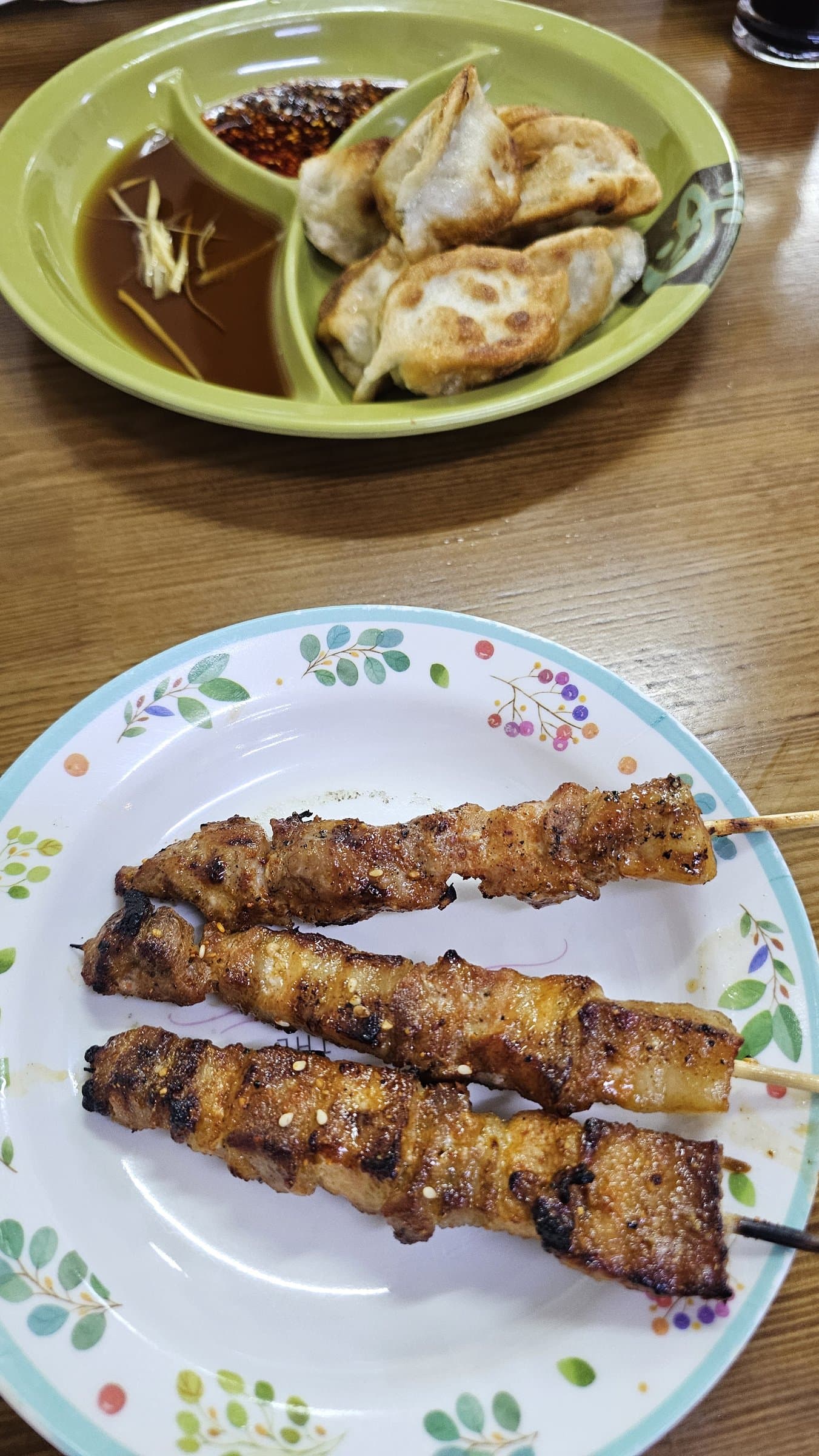 Skewers grilling at a hawker stall in George Town