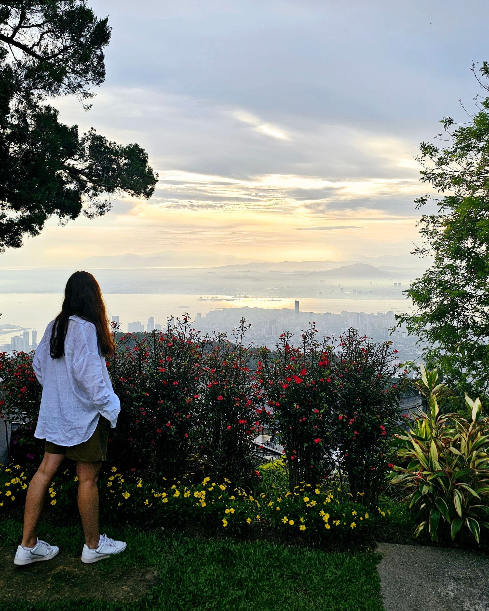 A colonial bungalow among the greenery at the top of Penang Hill